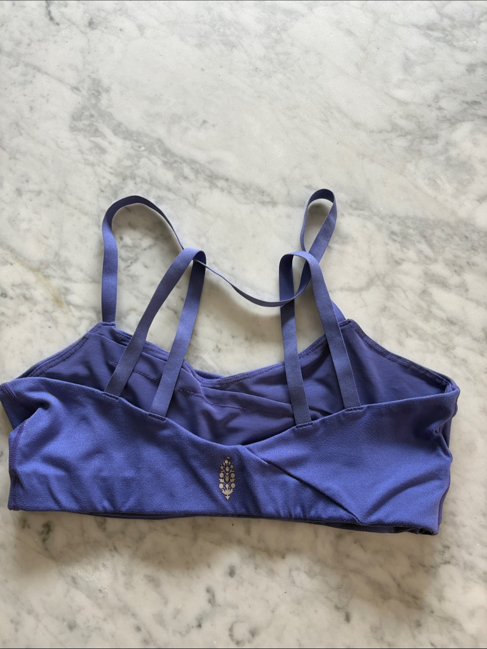 Free People Lilac Double-Strap Sports Bra